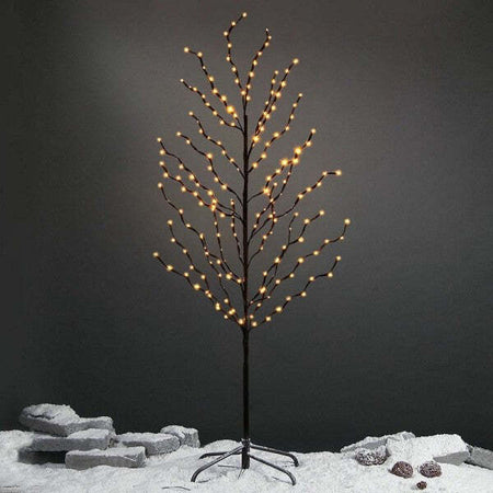 Albero Di Natale 100 Led Bianco Caldo 150cm Decorazione Interno Esterno Luci Illuminazione/Illuminazione per esterni/Catene luminose Trade Shop italia - Napoli, Commerciovirtuoso.it