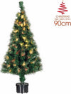 Albero-Di-Natale-A-Fibra-Ottica-100-Punte-Christmas-Tree-Luci-Natale-90cm-Verde