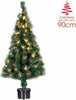 Albero-Di-Natale-A-Fibra-Ottica-100-Punte-Christmas-Tree-Luci-Natale-90cm-Verde