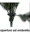 Albero Di Natale Artificiale Base A Croce Da 210cm Super Folto Con Rami Verde