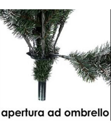 Albero Di Natale Artificiale Base A Croce Da 210cm Super Folto Con Rami Verde