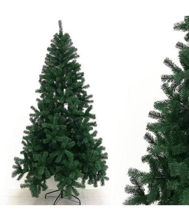 Albero Di Natale Artificiale Base A Croce Da 210cm Super Folto Con Rami Verde