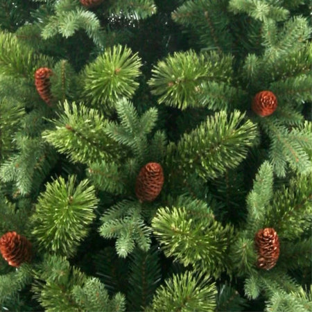 Albero di natale con Pigne "Byron" in PE Effetto Real Touch e PP Effetto Aghi di pino