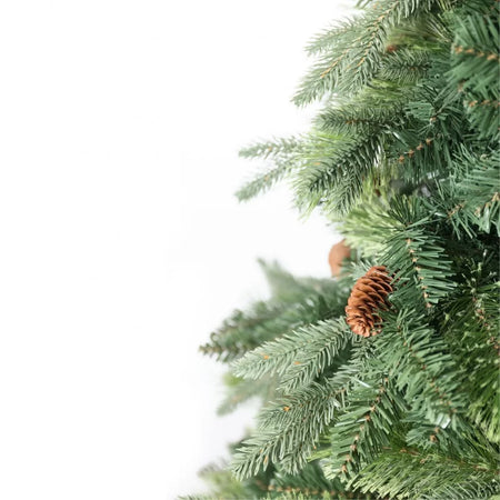 Albero di natale con Pigne "Byron" in PE Effetto Real Touch e PP Effetto Aghi di pino