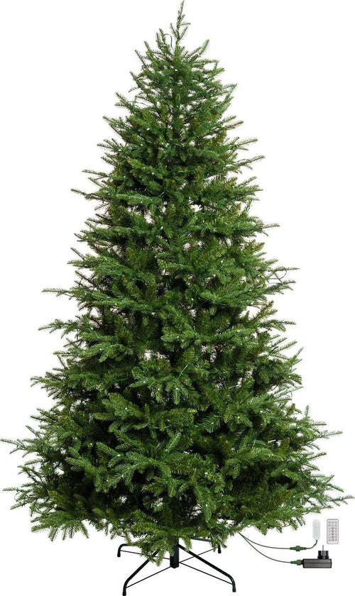Albero di natale con 550 gocce led RGB in PE Effetto Real Touch h 230 cm Casa e cucina/Decorazioni per interni/Addobbi e decorazioni per ricorrenze/Decorazioni natalizie/Alberi di natale artificiali MagiediNatale.it - Altamura, Commerciovirtuoso.it