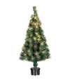 Albero Di Natale Fibra Ottica 60cm 60 Punte Multicolore Colore Verde