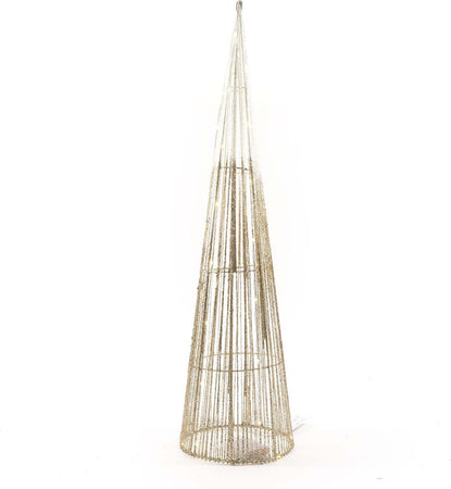 Albero di Natale glitterato a cono con luci decorazione natalizia per esterno e interno Casa e cucina/Decorazioni per interni/Addobbi e decorazioni per ricorrenze/Decorazioni natalizie/Alberi di natale artificiali MagiediNatale.it - Altamura, Commerciovirtuoso.it