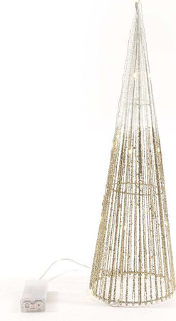 Albero di Natale glitterato a cono con luci decorazione natalizia per esterno e interno Casa e cucina/Decorazioni per interni/Addobbi e decorazioni per ricorrenze/Decorazioni natalizie/Alberi di natale artificiali MagiediNatale.it - Altamura, Commerciovirtuoso.it