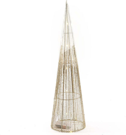Albero di Natale glitterato a cono con luci decorazione natalizia per esterno e interno Casa e cucina/Decorazioni per interni/Addobbi e decorazioni per ricorrenze/Decorazioni natalizie/Alberi di natale artificiali MagiediNatale.it - Altamura, Commerciovirtuoso.it