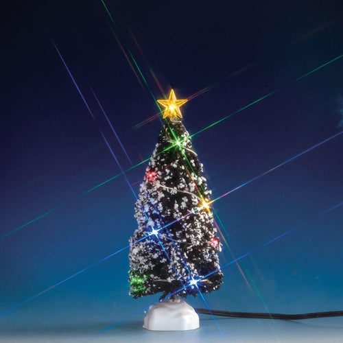 Albero di Natale illuminato ed innevato, accessorio per villaggio di Natale Casa e cucina/Decorazioni per interni/Addobbi e decorazioni per ricorrenze/Decorazioni natalizie/Oggettistica MagiediNatale.it - Altamura, Commerciovirtuoso.it