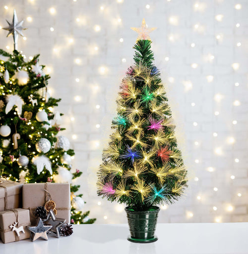 Albero di natale in fibre ottiche bianco caldo e RGB da interno con vaso Casa e cucina/Decorazioni per interni/Addobbi e decorazioni per ricorrenze/Decorazioni natalizie/Alberi di natale artificiali MagiediNatale.it - Altamura, Commerciovirtuoso.it