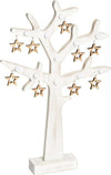 Albero di natale in legno vintage bianco con stelle 20 led a batteria h 50 cm Casa e cucina/Decorazioni per interni/Addobbi e decorazioni per ricorrenze/Decorazioni natalizie/Alberi di natale artificiali MagiediNatale.it - Altamura, Commerciovirtuoso.it