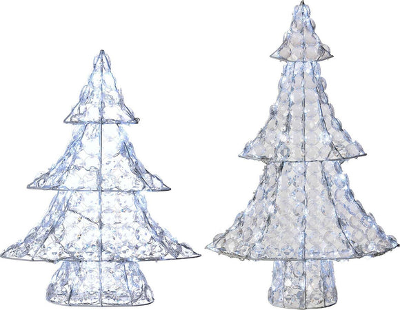 Albero di Natale in resina luminoso color ghiaccio con diamanti uso interno ed esterno Casa e cucina/Decorazioni per interni/Addobbi e decorazioni per ricorrenze/Decorazioni natalizie/Luci natalizie/Catene luminose per esterni MagiediNatale.it - Altamura, Commerciovirtuoso.it