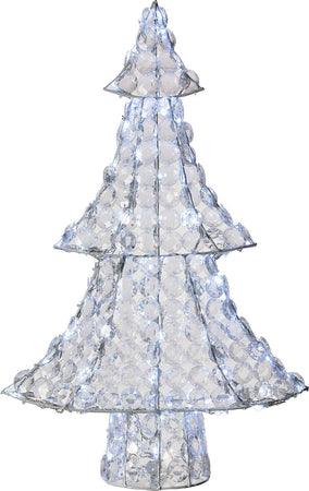 Albero di Natale in resina luminoso color ghiaccio con diamanti uso interno ed esterno Casa e cucina/Decorazioni per interni/Addobbi e decorazioni per ricorrenze/Decorazioni natalizie/Luci natalizie/Catene luminose per esterni MagiediNatale.it - Altamura, Commerciovirtuoso.it