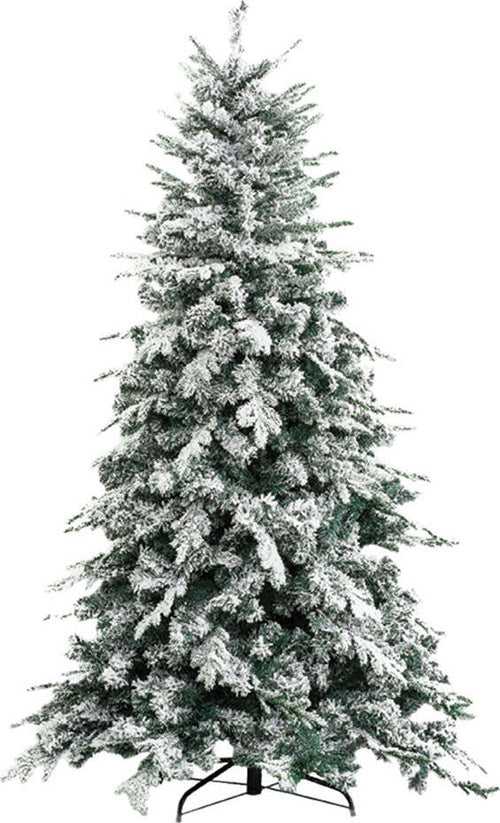 ALBERO-DI-NATALE-INNEVATO-'ALASKA'-h.240-cm---base-154-cm-/-2436-rami