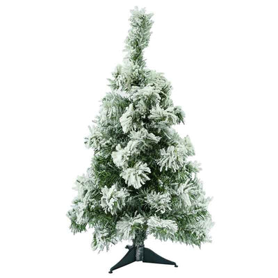 Alberello di natale pinetto innevato in PP effetto Aghi di Pino h 54 cm