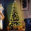 Albero-Di-Natale-Luminoso-210-Cm-Con-Luci-Led-Fibra-Ottica-Bianco-Caldo