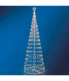 Albero Di Natale Luminoso Bianco Caldo 394 Led 300cm Decorazione Per Esterno