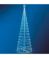 Albero Di Natale Luminoso Bianco Freddo 394 Led 300cm Decorazione Per Esterno