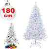 ALBERO DI NATALE SINTETICO 180CM BIANCO NEVE DECORAZIONE PER CASA SCUOLA UFFICIO  Trade Shop italia - Napoli, Commerciovirtuoso.it