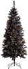 Albero di Natale Slim Nero con punte Glitter Oro in PP Effetto aghi di Pino h 180 cm Casa e cucina/Decorazioni per interni/Addobbi e decorazioni per ricorrenze/Decorazioni natalizie/Alberi di natale artificiali MagiediNatale.it - Altamura, Commerciovirtuoso.it