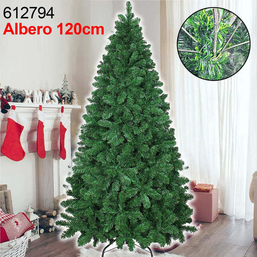 Albero Di Natale Super Folto Artificiale Verde 120cm Effetto Realistico 296punte Prodotti Natalizi Trade Shop italia - Napoli, Commerciovirtuoso.it