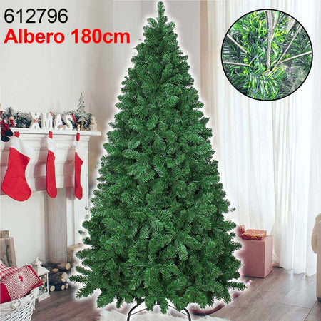 Albero Di Natale Super Folto Artificiale Verde 180cm Effetto Realistico 832punte Prodotti Natalizi Trade Shop italia - Napoli, Commerciovirtuoso.it