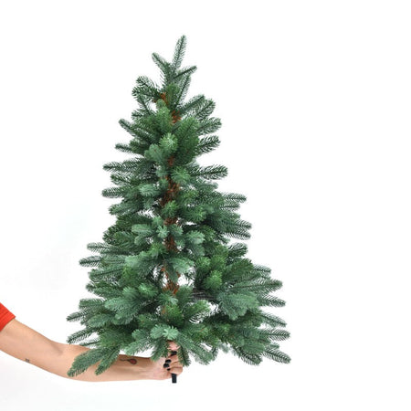 Albero di Natale slim "Theo" 100 % PE Effetto Real Touch di Altissima Qualità