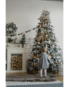 Albero di Natale innevato Oslo con big led in PE + PVC + Flock