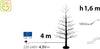 Albero luminoso decorazione natalizia a led luce calda con microled Casa e cucina/Decorazioni per interni/Addobbi e decorazioni per ricorrenze/Decorazioni natalizie/Alberi di natale artificiali MagiediNatale.it - Altamura, Commerciovirtuoso.it