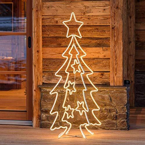 Albero Natale 2D/3D bifacciale, con stelline, 960 Led bianco caldo h 145 cm Casa e cucina/Decorazioni per interni/Addobbi e decorazioni per ricorrenze/Decorazioni natalizie/Luci natalizie/Catene luminose per esterni MagiediNatale.it - Altamura, Commerciovirtuoso.it