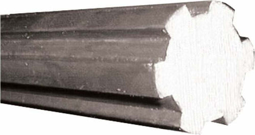 Albero scanalato con profilo 13 UNI 221 6 scanalature lunghezza 1m