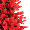Albero di natale Scarlett Slim Kennedy in PE Effetto Real Touch + Flock
