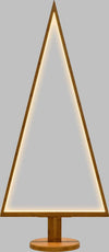 Albero triangolare luminoso con led bianco caldo e base in legno Casa e cucina/Decorazioni per interni/Addobbi e decorazioni per ricorrenze/Decorazioni natalizie/Luci natalizie/Catene luminose per esterni MagiediNatale.it - Altamura, Commerciovirtuoso.it