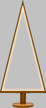 Albero triangolare luminoso con led bianco caldo e base in legno Casa e cucina/Decorazioni per interni/Addobbi e decorazioni per ricorrenze/Decorazioni natalizie/Luci natalizie/Catene luminose per esterni MagiediNatale.it - Altamura, Commerciovirtuoso.it