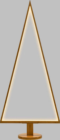 Albero triangolare luminoso con led bianco caldo e base in legno Casa e cucina/Decorazioni per interni/Addobbi e decorazioni per ricorrenze/Decorazioni natalizie/Luci natalizie/Catene luminose per esterni MagiediNatale.it - Altamura, Commerciovirtuoso.it
