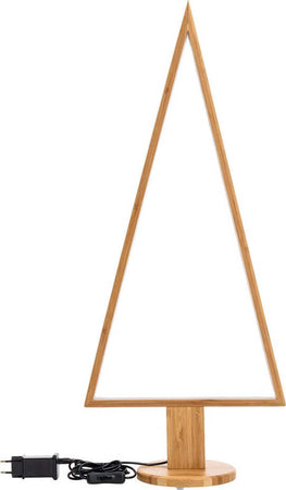 Albero triangolare luminoso con led bianco caldo e base in legno Casa e cucina/Decorazioni per interni/Addobbi e decorazioni per ricorrenze/Decorazioni natalizie/Luci natalizie/Catene luminose per esterni MagiediNatale.it - Altamura, Commerciovirtuoso.it