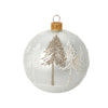 12 palline per albero di natale in vetro con Glitter da Ø 8 cm pendaglio decorato