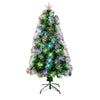 Albero di Natale in PVC con fibre ottiche e led RGB giochi di luce puntale a stella