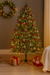 Base per albero di natale in legno e metallo con tubo fino a Ø 3,5 cm