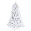 Albero di natale innevato Arlberg in PP Effetto Aghi di Pino + PE Effetto Real Touch +Flock