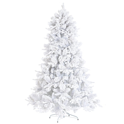 Albero di natale innevato Arlberg in PP Effetto Aghi di Pino + PE Effetto Real Touch +Flock