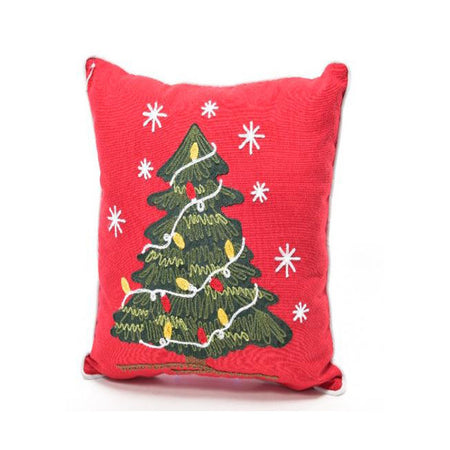 Cuscino con albero di natale per decorazioni natalizie 40 x 40 cm