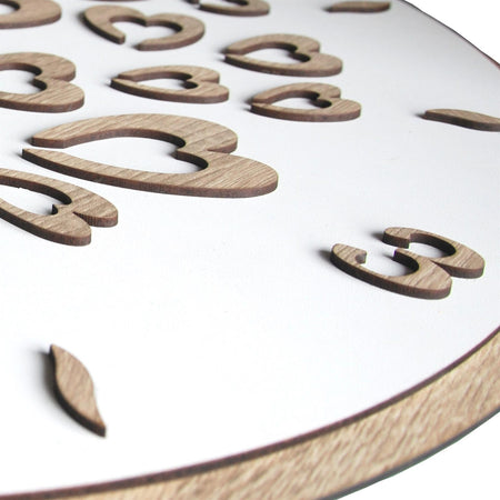 Orologio da parete personalizzabile idea regalo per bomboniera e cerimonia con taglio laser