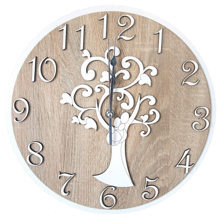 Orologio da parete personalizzabile idea regalo per bomboniera e cerimonia con taglio laser