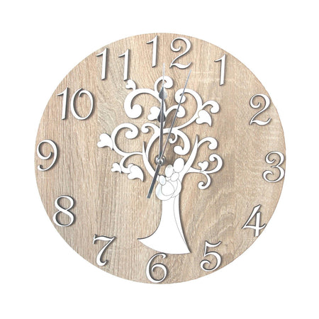 Orologio da parete personalizzabile idea regalo per bomboniera e cerimonia con taglio laser