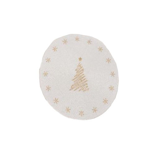 Tovaglietta in PP decorata tonda Ø 38 cm per decorazioni natalizie