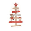 Alberello di Natale in legno decorazione natalizia da h 33,5 cm