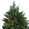 Albero di Natale con base tronco e luci led Marmolada in PE Effetto Real Touch+ PVC