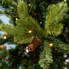 Albero di Natale con base tronco e luci led Marmolada in PE Effetto Real Touch+ PVC